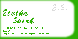 etelka spirk business card